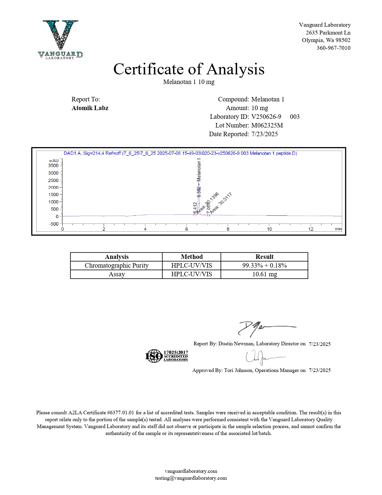 Melanotan I 10mg (Current batch tested at 12mg) with Air Dispersal Kit Melanotan I 10mg (Current batch tested at 12mg) with Air Dispersal Kit