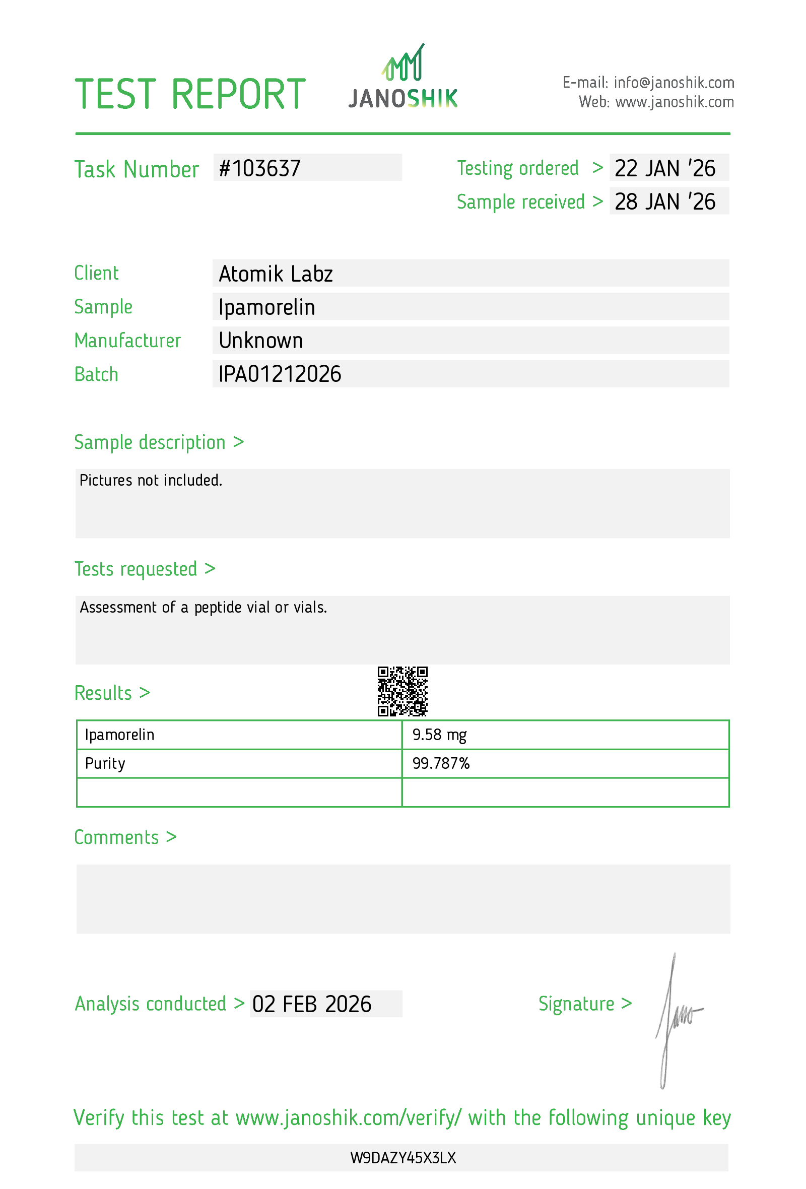 BULK PACK Ipamorelin – 10mg (10 VIALS)
