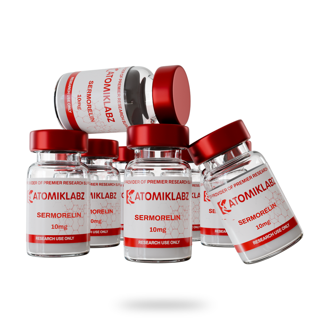 BULK PACK Sermorelin – 10mg (Current batch tested at 12mg) (10 VIALS)