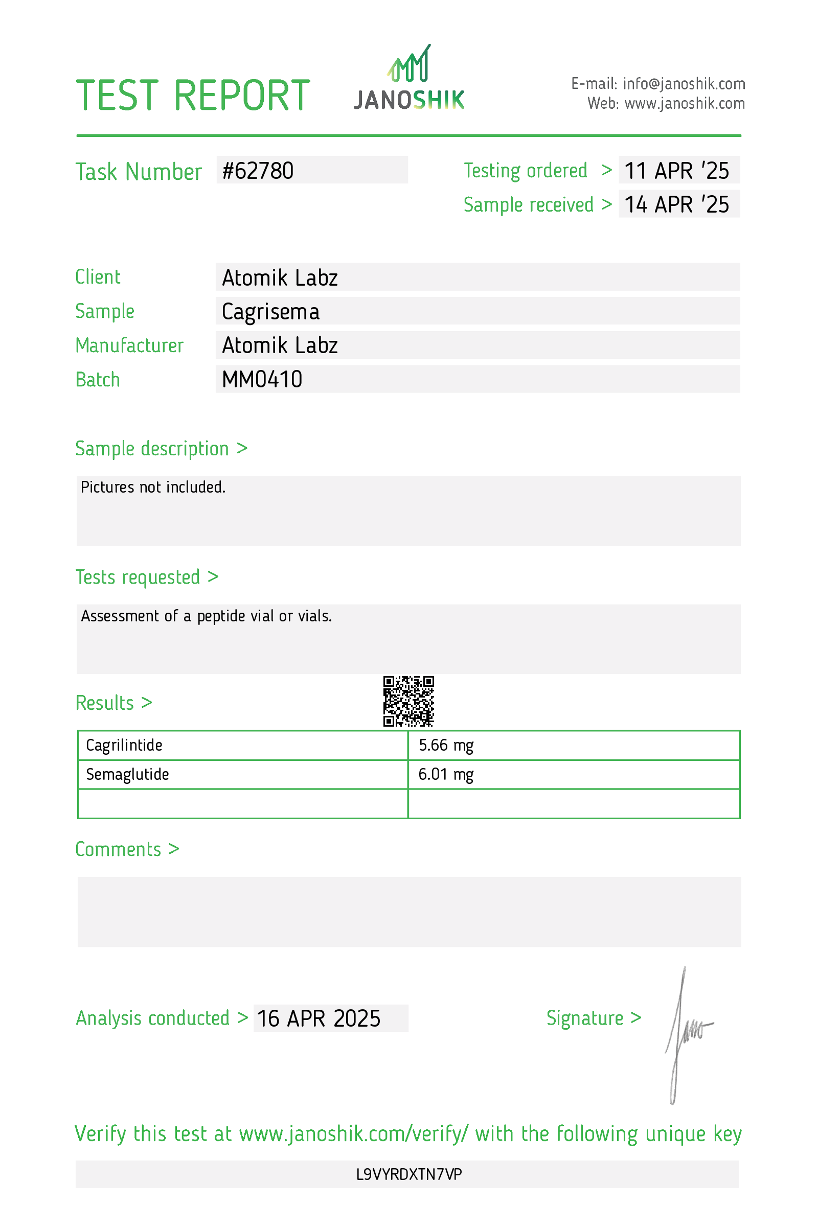 Peptide CS – (5mg/5mg) Peptide CS – (5mg/5mg)